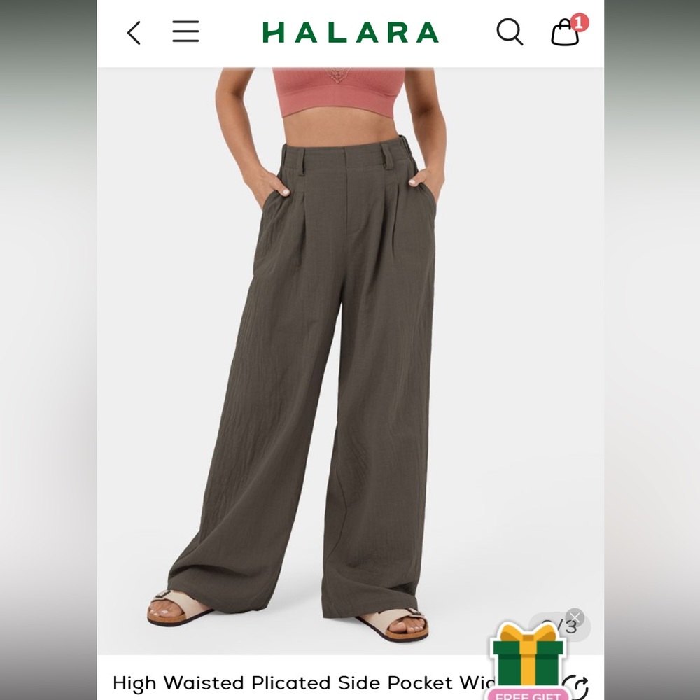 Halara high waisted palazzo pants
